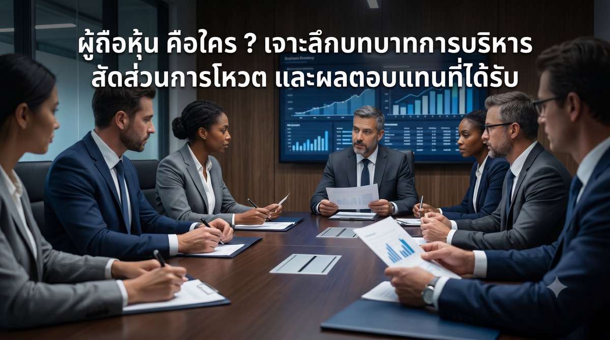 ผู้ถือหุ้น คือใคร ? เจาะลึกบทบาทการบริหาร สัดส่วนการโหวต และผลตอบแทนที่ได้รับ