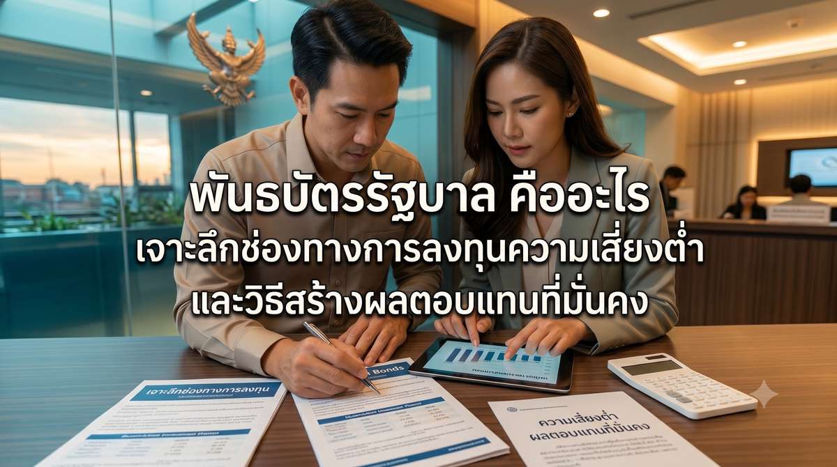 พันธบัตรรัฐบาล คืออะไร เจาะลึกช่องทางการลงทุนความเสี่ยงต่ำและวิธีสร้างผลตอบแทนที่มั่นคง
